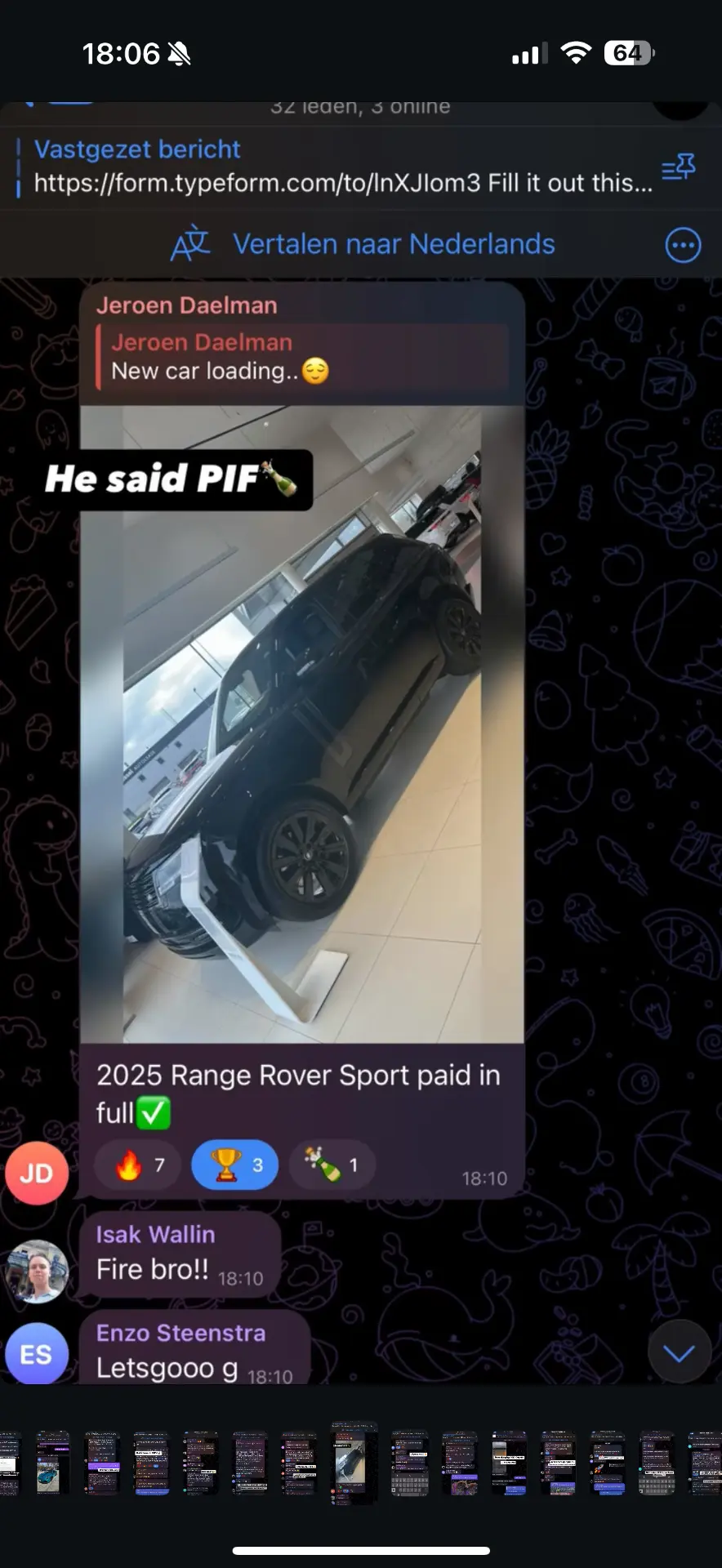 Student result — 2025 Range Rover Sport paid in full